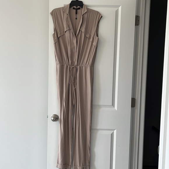 Elegant Tan Sleeveless Jumpsuit - Picture 4 of 4